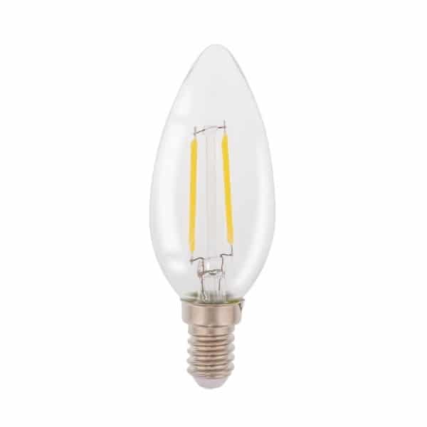 HQ Retromallinen LED-filamenttilamppu, E14, 2 wattia, 210 luumenia, 2 700 kelviniä