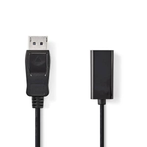 Nedis DisplayPort–HDMI™-Kaapeli | DisplayPort, Uros – HDMI, Naaras | 0,2 m | Musta