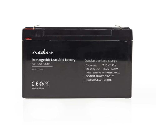 Nedis Ladattava Lyijyhappoakku 6 V | 10 000 mAh | 151 x 50 x 95 mm