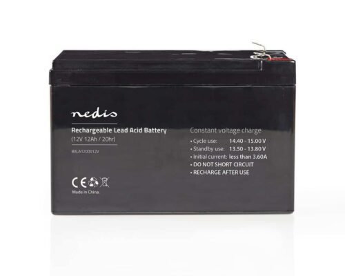 Nedis Ladattava Lyijyhappoakku 12 V | 12 000 mAh | 167 x 181 x 77 mm