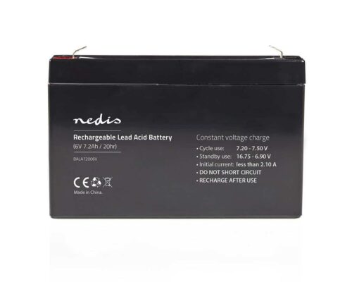 Nedis Ladattava Lyijyhappoakku 6 V | 7 200 mAh | 151 x 34 x 95 mm