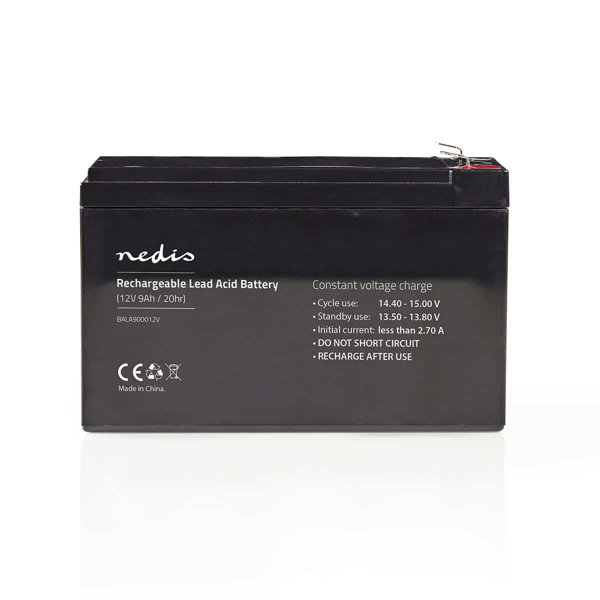 Nedis Ladattava Lyijyhappoakku 12 V | 9 000 mAh | 150 x 65 x 95 mm