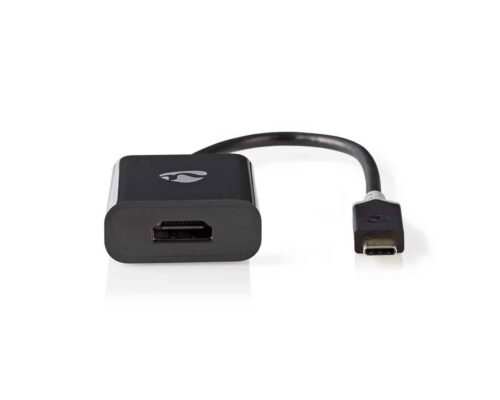 Nedis USB Type-C -Sovitinkaapeli | Type-C, Uros – HDMI™-lähtö | 0,2 m | Antrasiitti