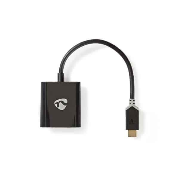 Nedis USB Type-C -Sovitinkaapeli | Type-C, Uros – HDMI™-lähtö | 0,2 m | Antrasiitti
