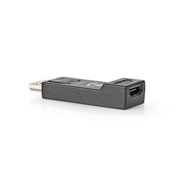 Nedis DisplayPort–HDMI™-Sovitin | DisplayPort, Uros – HDMI, Uros | Musta
