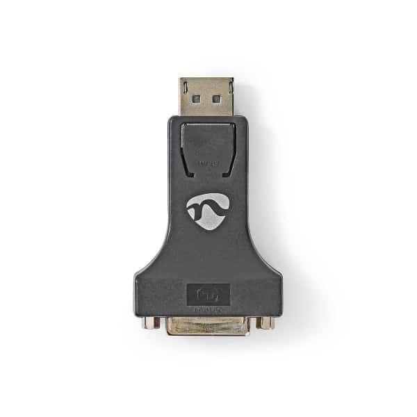 Nedis DisplayPort – DVI™ -sovitin | DisplayPort, Uros – DVI-I, 24+5-Nastainen Naaras | Musta