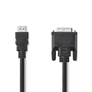 Nedis HDMI™–DVI-Kaapeli | HDMI™-Liitin – DVI-D 24+1-Nastainen Uros | 2,0 m | Musta
