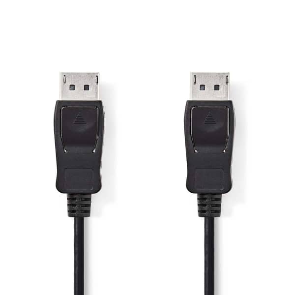 Nedis DisplayPort-Kaapeli | DisplayPort, Uros – DisplayPort, Uros | 2,0 m | Musta