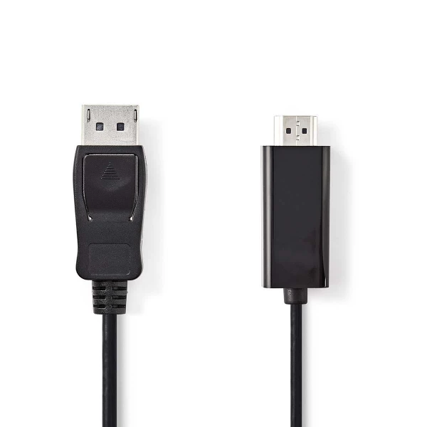 Nedis DisplayPort – HDMI™ -kaapeli | DisplayPort, Uros – HDMI™-Liitin | 1,0 m | Musta