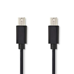 Nedis Mini-DisplayPort–Kaapeli | Mini-DisplayPort, uros – Mini-DisplayPort, Uros | 1,0 m | Musta