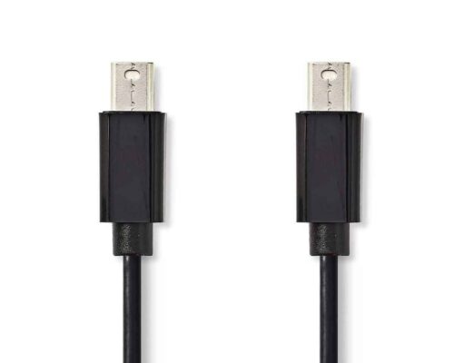 Nedis Mini-DisplayPort–Kaapeli | Mini-DisplayPort, uros – Mini-DisplayPort, Uros | 1,0 m | Musta