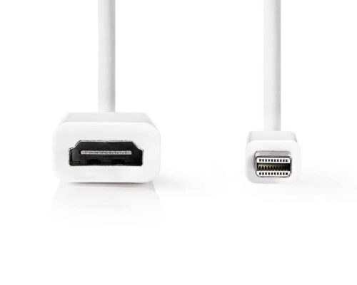 Nedis Mini-DisplayPort – HDMI™ -kaapeli | Mini-DisplayPort, Uros – HDMI™-lähtö | 0,2 m | Valkoinen