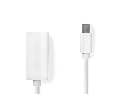 Nedis Mini-DisplayPort – HDMI™ -kaapeli | Mini-DisplayPort, Uros – HDMI™-lähtö | 0,2 m | Valkoinen