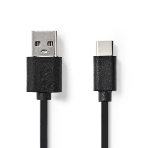 Nedis USB 2.0 -Kaapeli | Type-C, Uros – A, Uros | 1,0 m | Musta