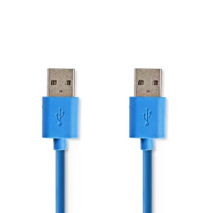 Nedis USB 3.0 -Kaapeli | A, Uros – A, Uros | 1,0 m | Sininen
