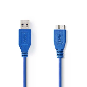 Nedis USB 3.0 -Kaapeli | A, Uros – Micro B, Uros | 2,0 m | Sininen