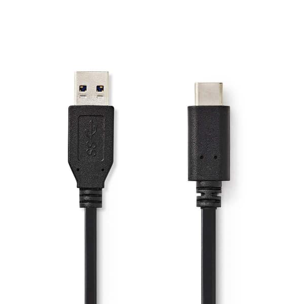 Nedis USB 3.1 -Kaapeli (Gen2) | Type-C, Uros – A, Uros | 1,0 m | Musta