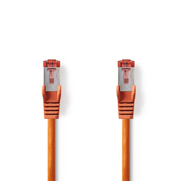 Nedis Cat 6 S/FTP -Verkkokaapeli | RJ45, Uros – RJ45, Uros | 0,15 m | Oranssi