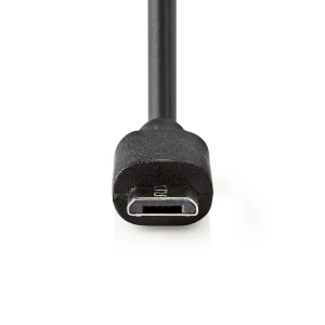 Nedis Autolaturi | 2.4 A | Kiinteä kaapeli | Micro USB | Musta