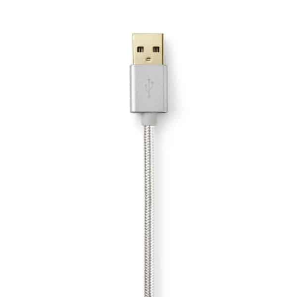 Nedis Synkronointi- ja Latauskaapeli | Apple Lightning, 8-nastainen Uros – USB-A, Uros | 3,0 m | Alumiini