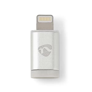 Nedis Apple Lightning -Sovitin | Apple Lightning, 8-nastainen Uros – USB Micro B, Naaras
