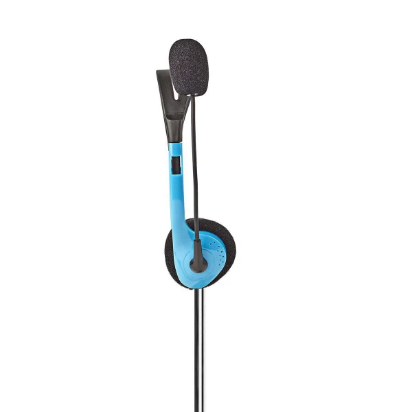 Nedis PC-kuulokkeet | On-Ear-Kuulokkeet | 2 x 3,5 mm:n Liittimet | 2,0 m | Sininen