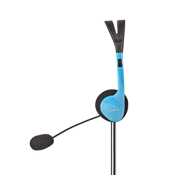 Nedis PC-kuulokkeet | On-Ear-Kuulokkeet | 2 x 3,5 mm:n Liittimet | 2,0 m | Sininen