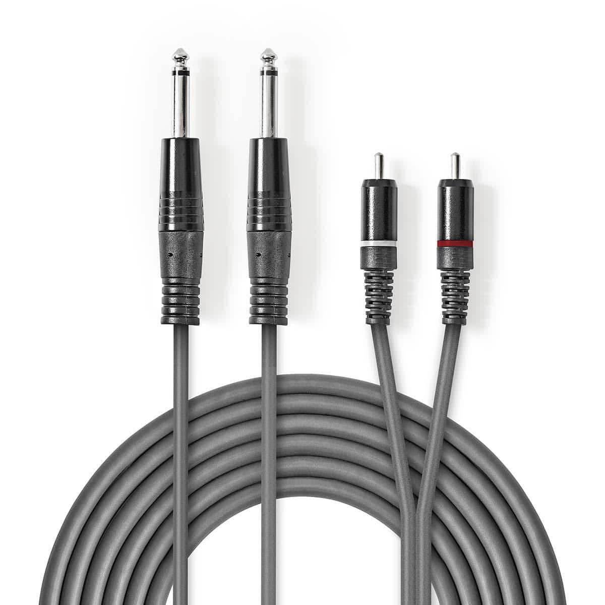 6.3mm PLUGI-RCA -johdot