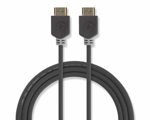 Nedis High Speed HDMI™ -Kaapeli, jossa Ethernet | HDMI™-Liitin – HDMI™-Liitin | 0.5 mm | Antrasiitti