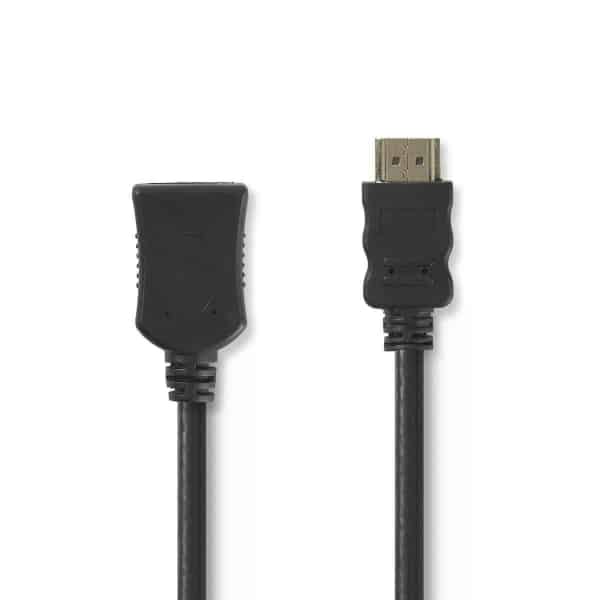 Nedis High Speed HDMI™ -Kaapeli, jossa Ethernet | HDMI™-Liitin – HDMI™, Naaras | 5,0 m | Musta