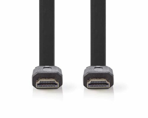 Nedis Litteä High Speed HDMI™ -kaapeli, jossa Ethernet | HDMI™-Liitin – HDMI™-Liitin | 1,5 m | Musta