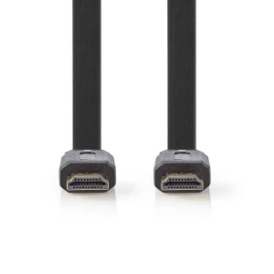 Nedis Litteä High Speed HDMI™ -kaapeli, jossa Ethernet | HDMI™-Liitin – HDMI™-Liitin | 5,0 m | Musta