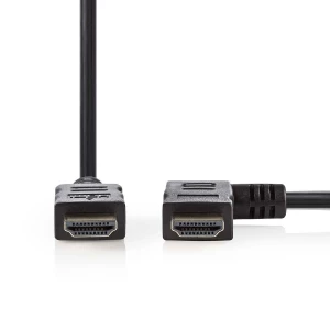 Nedis High Speed HDMI™ -Kaapeli, jossa Ethernet | HDMI™-Liitin – HDMI™-Liitin, Oikea Kulma | 1,5 m | Musta
