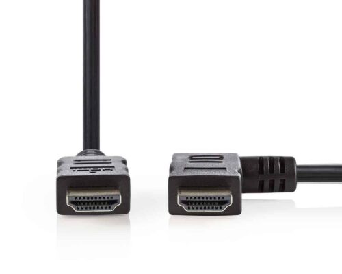 Nedis High Speed HDMI™ -Kaapeli, jossa Ethernet | HDMI™-Liitin – HDMI™-Liitin, Oikea Kulma | 1,5 m | Musta