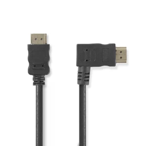 Nedis High Speed HDMI™ -Kaapeli, jossa Ethernet | HDMI™-Liitin – HDMI™-Liitin, Oikea Kulma | 1,5 m | Musta