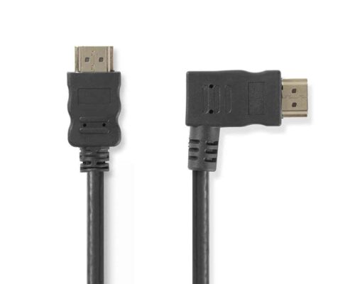 Nedis High Speed HDMI™ -Kaapeli, jossa Ethernet | HDMI™-Liitin – HDMI™-Liitin, Oikea Kulma | 1,5 m | Musta