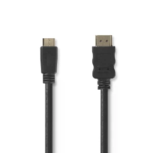Nedis High Speed HDMI™ -Kaapeli, jossa Ethernet | HDMI™-Liitin – HDMI™ Mini -Liitin | 2,0 m | Musta