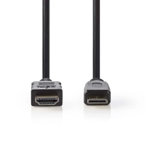 Nedis High Speed HDMI™ -Kaapeli, jossa Ethernet | HDMI™-Liitin – HDMI™ Mini -Liitin | 3,0 m | Musta