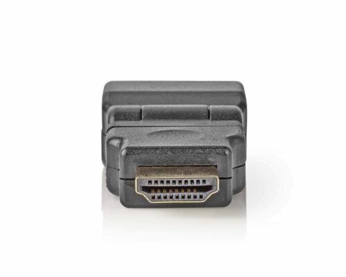 Nedis HDMI-sovitin | HDMI-Liitin – HDMI, Naaras | Käännettävä | Musta