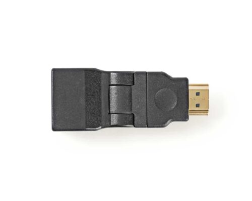 Nedis HDMI-sovitin | HDMI-Liitin – HDMI, Naaras | Käännettävä | Musta