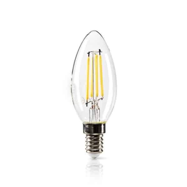 Nedis Himmennettävä LED-Retrohehkulamppu E14 | Kynttilä | 4,8 W | 470 lm