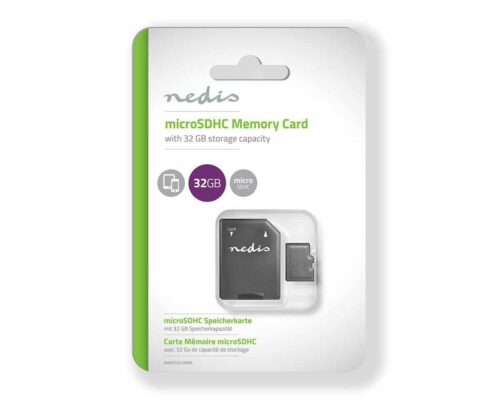 Nedis Muistikortti | microSDHC | 32 GB | Kirjoitusnopeus jopa 90 Mb/s | Luokka 10