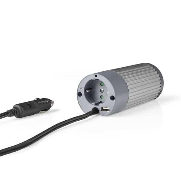 Nedis Invertteri, Muokattu Siniaalto | 12 V DC–230 V AC | 100 W | 1 x Schuko / 1 x USB-Lähtö