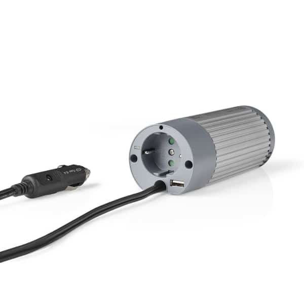 Nedis Invertteri, Muokattu Siniaalto | 24 V DC–230 V AC | 100 W | 1 x Schuko / 1 x USB-Lähtö