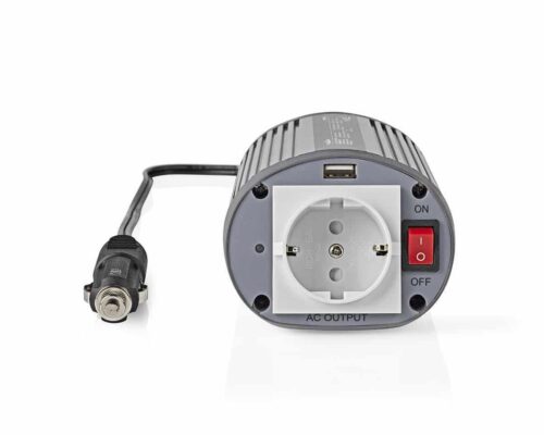 Nedis Invertteri, Muokattu Siniaalto | 24 V DC–230 V AC | 150 W | 1 x Schuko / 1 x USB-Lähtö