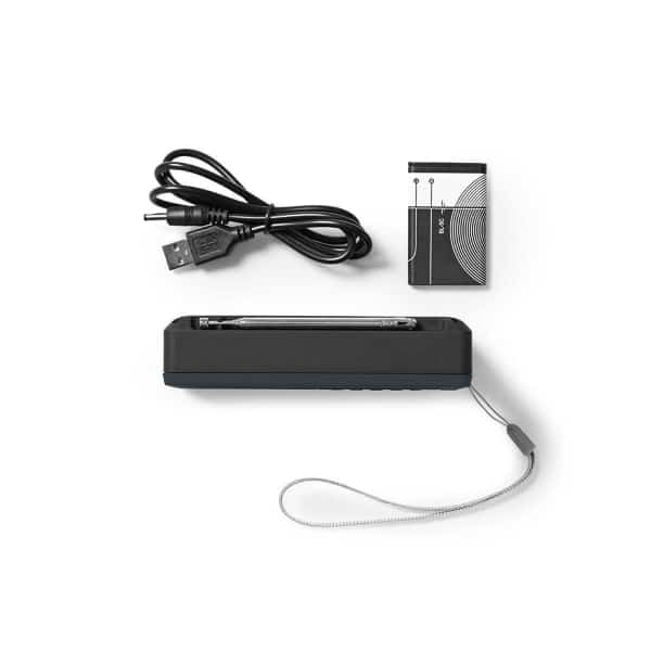 Nedis FM-Radio | 3,6 W | USB-Portti ja MicroSD-Korttipaikka | Musta/Harmaa