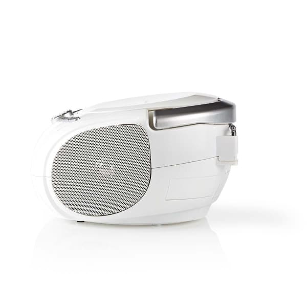 Nedis Boombox-soitin | 9 W | Bluetooth® | CD-Soitin/FM-Radio/USB/Aux | Valkoinen