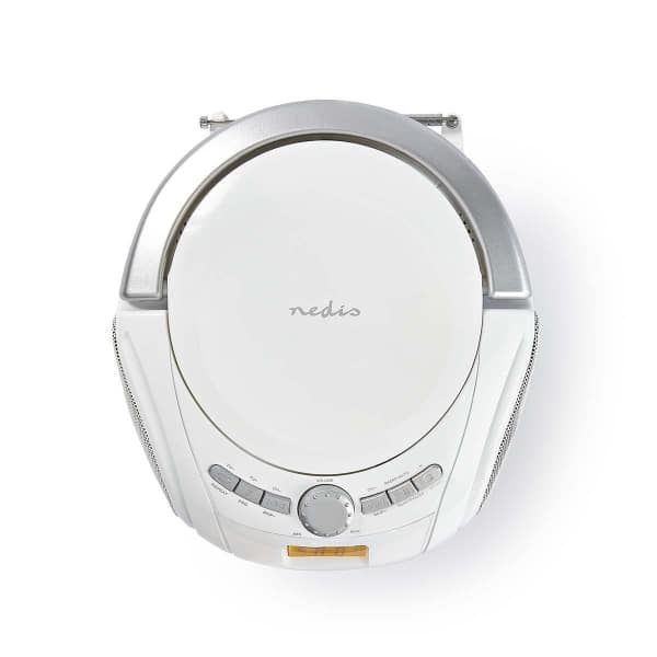 Nedis Boombox-soitin | 9 W | Bluetooth® | CD-Soitin/FM-Radio/USB/Aux | Valkoinen