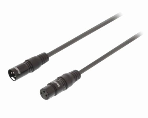 Sweex XLR Stereokaapeli XLR 3-Pin Uros – XLR 3-Pin Naaras 15.0 m Tummanharmaa