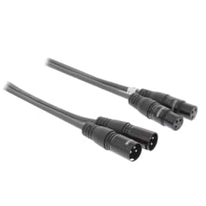 Sweex XLR Stereokaapeli 2x XLR 3-Pin Uros – 2x XLR 3-Pin Naaras 1.00 m Tummanharmaa